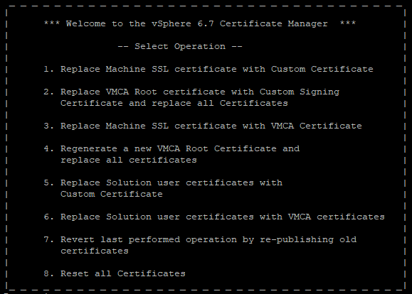 Certificate Manager